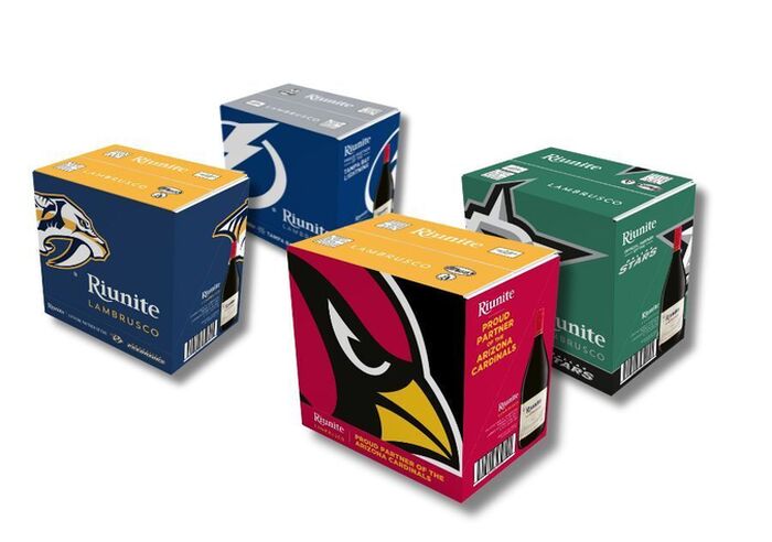 boîtes de vin imprimées 